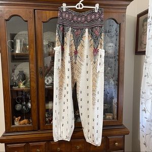 NWOT Harem Wide Leg Boho Pants